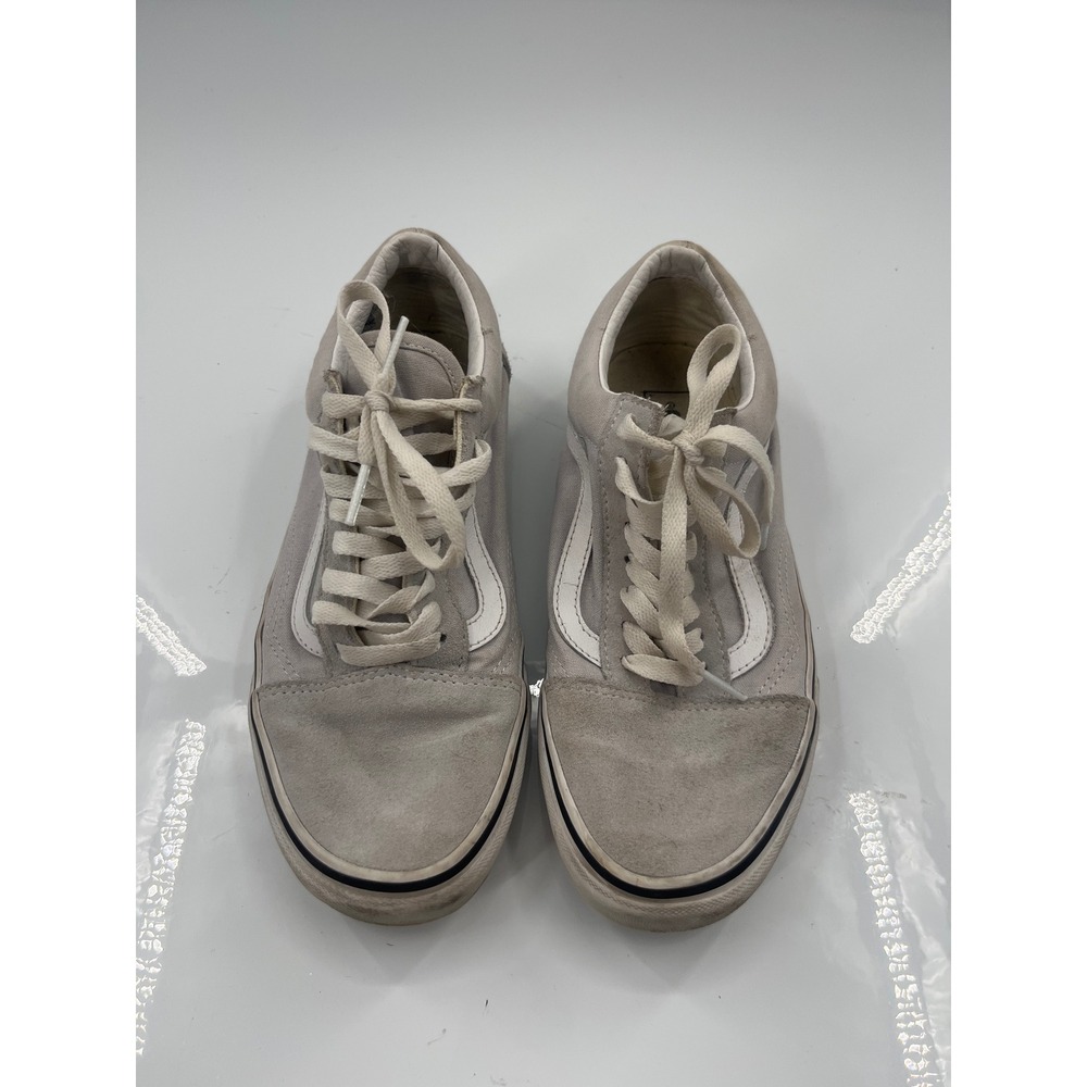 Vans Old Skool Light‎ Grey Suede Canvas Low Top Skate Shoes Mens 7 Womens 8.5